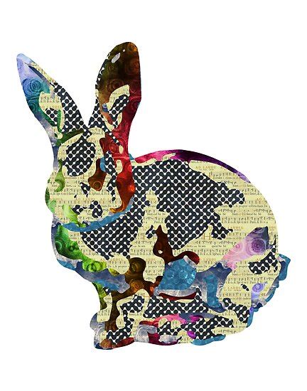 patchwork rabbit|patched bunny drawing.